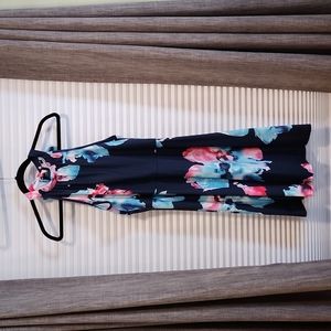 Navy watercolor Dress